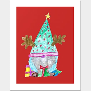 Christmas Gnome Design Posters and Art